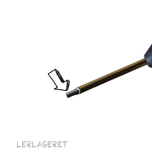 Hulprikker, med retur knap fra lerlageret.com
Fantastisk lækkert værktøj, effektivt i brug og af høj kvalitet.
Når du har prikket hullet, trykker du på knappen hvorefter røret automatisk renses, nemt og smart.
5 forskellige størrelser.