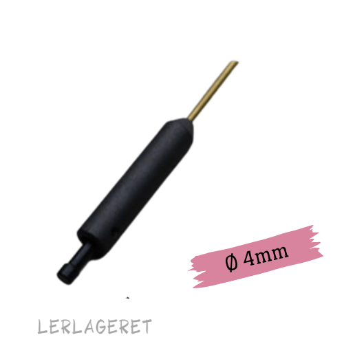 Hulprikker, med retur knap fra lerlageret.com
Fantastisk lækkert værktøj, effektivt i brug og af høj kvalitet.
Når du har prikket hullet, trykker du på knappen hvorefter røret automatisk renses, nemt og smart.
5 forskellige størrelser.